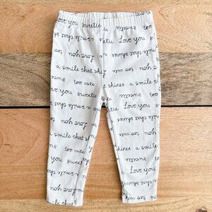 $2 Carter's baby legging 9m baby pants baby girl baby boy unisex white